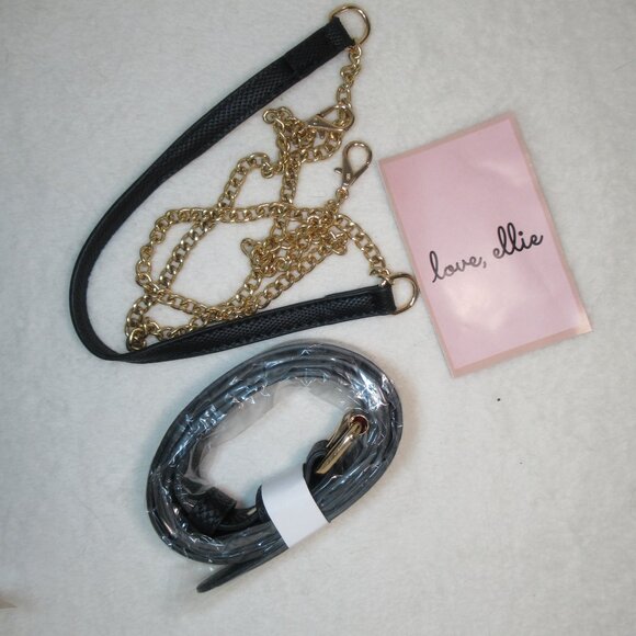 Love, Ellie Convertible Belt Bag – Black Snake Print | NWT - Picture 7 of 9